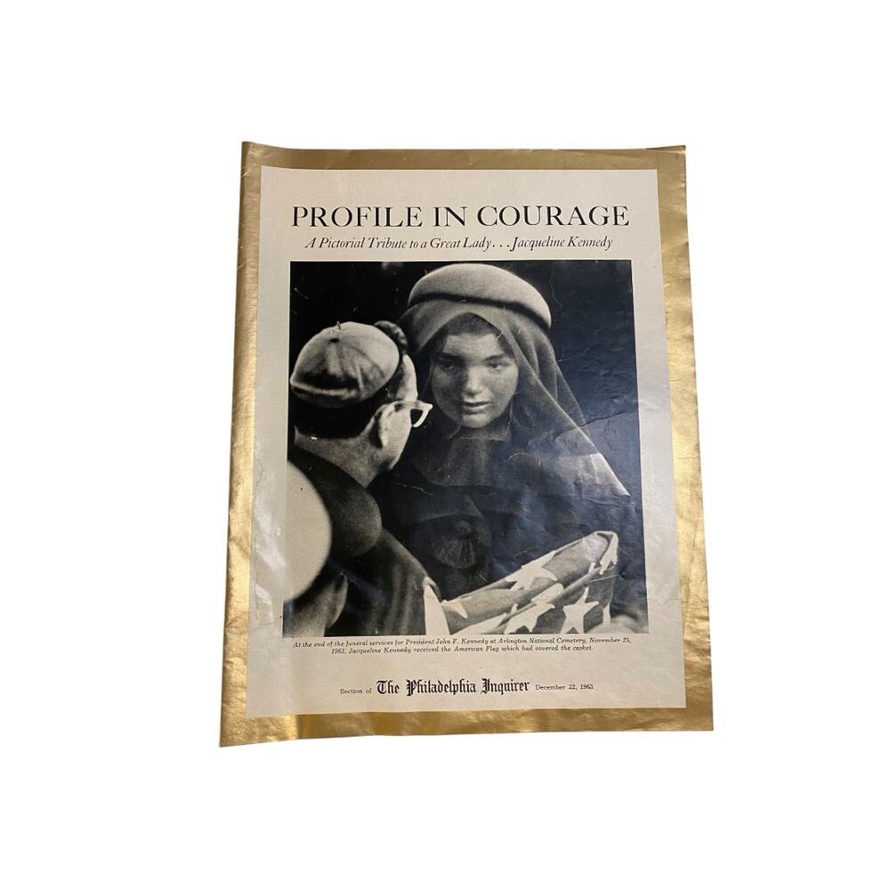 Philadelphia Inquirer 1963 Pictorial Tribute JFK Jacqueline Kennedy